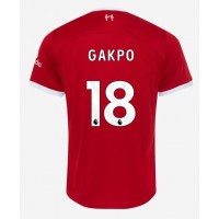 Fotballdrakt Herre Liverpool Cody Gakpo #18 Hjemmedrakt 2023-24 Kortermet